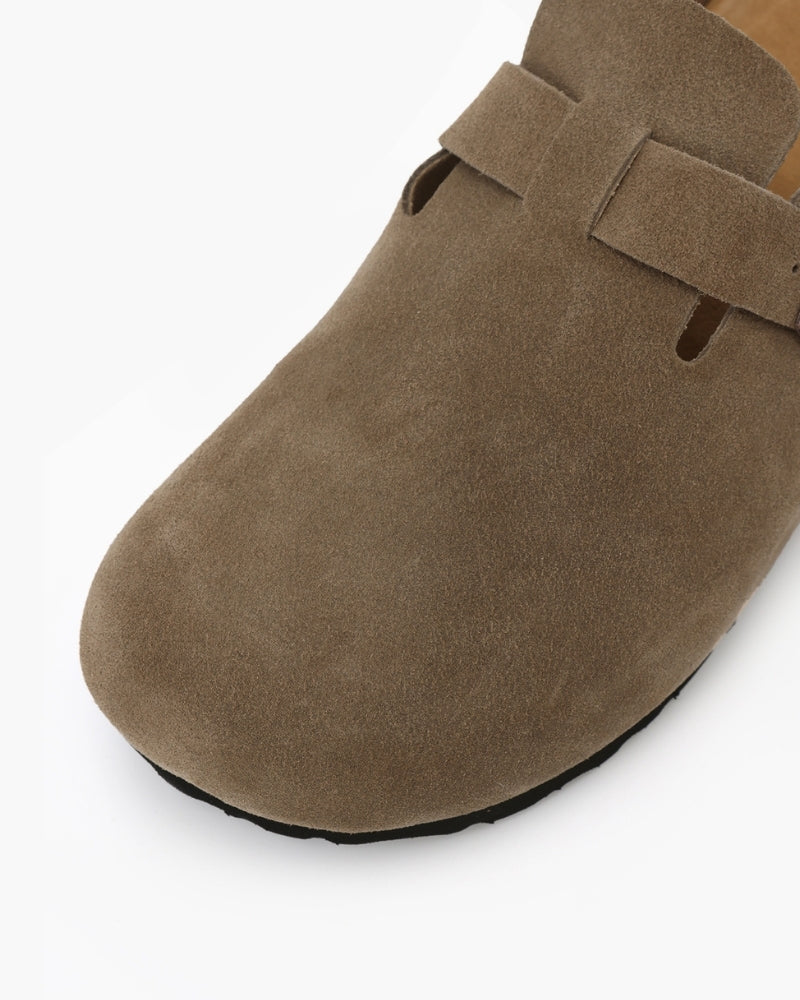 Belfaire Suede Clogs - Old Money