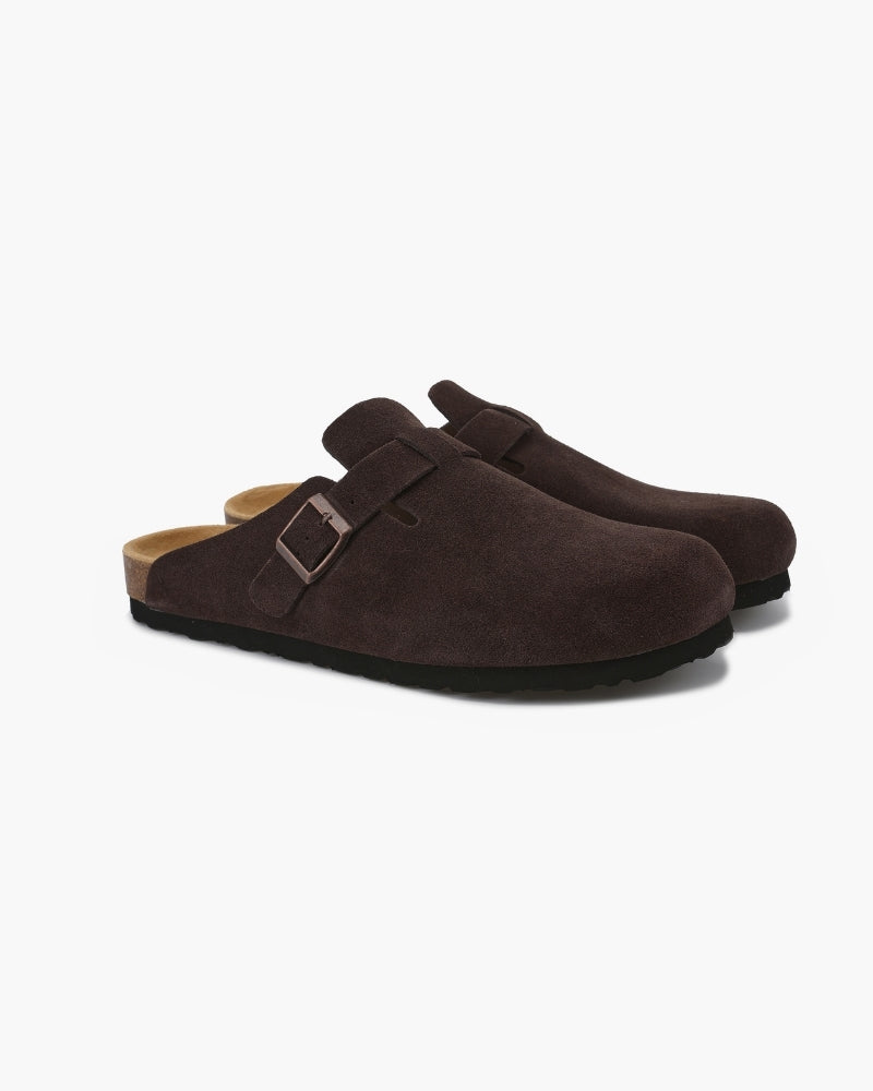 Belfaire Suede Clogs - Old Money