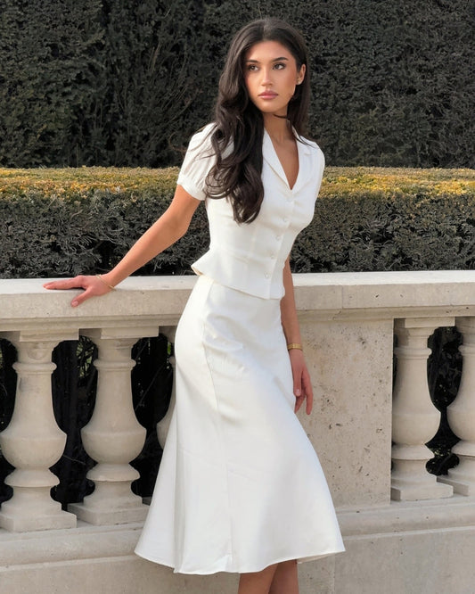 Pearl Peplum Dress Set