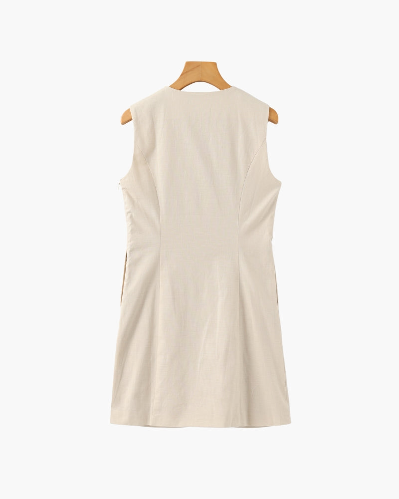 Shellie Button Dress
