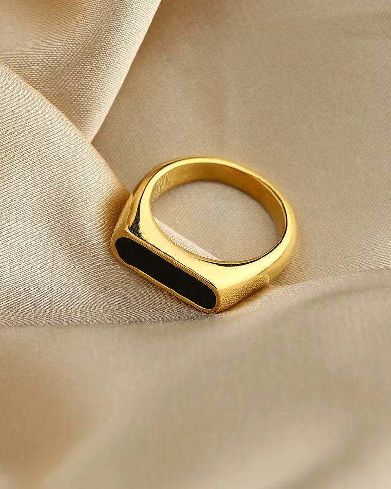 Obsidian Onyx Ring