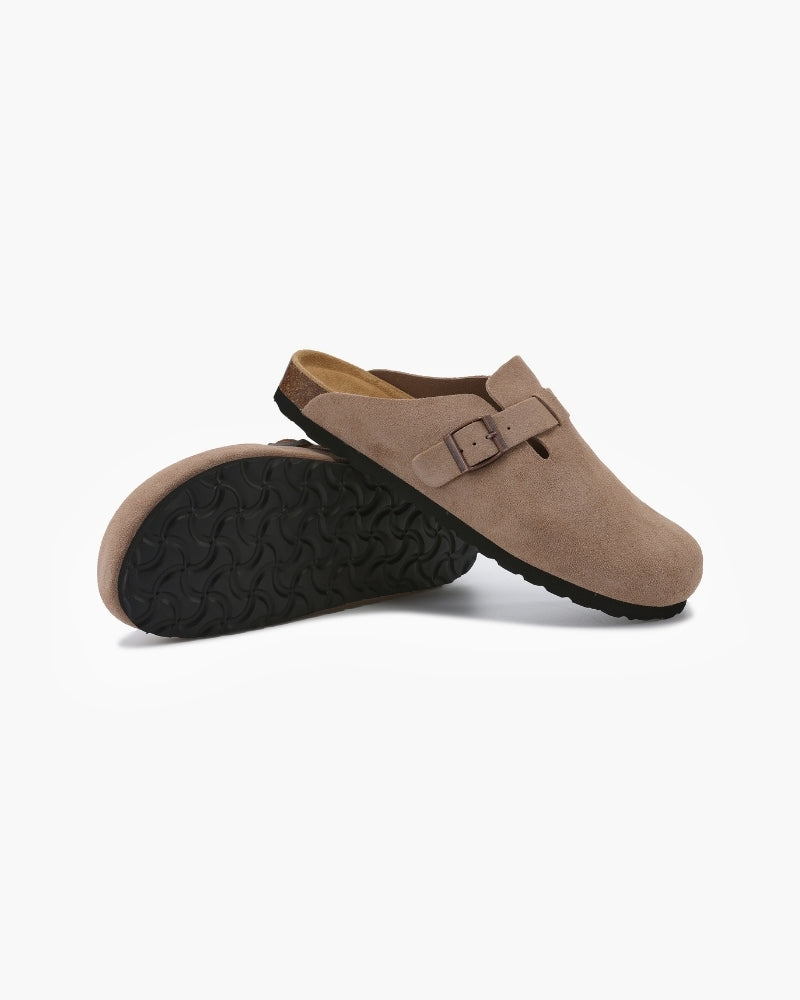 Belfaire Suede Clogs - Old Money