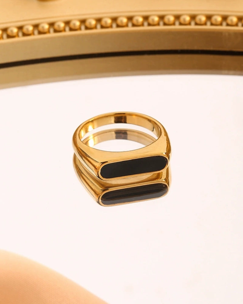 Obsidian Onyx Ring
