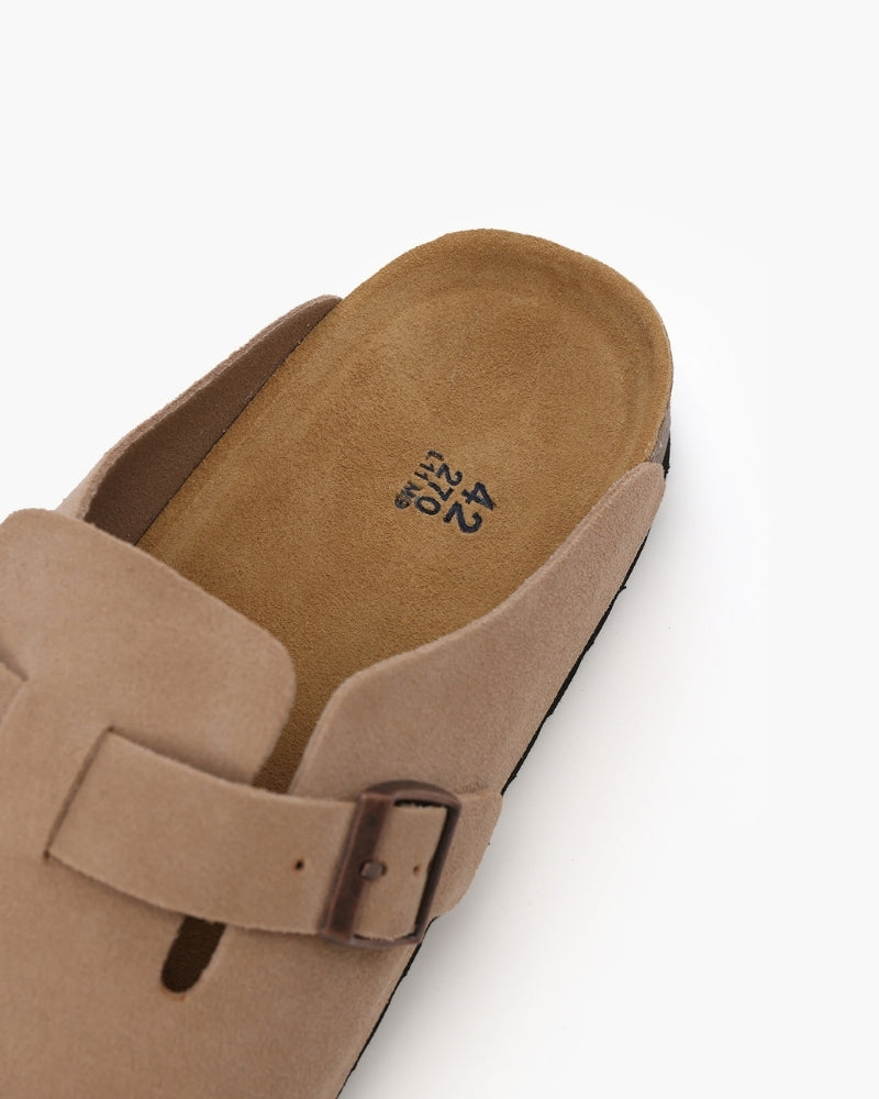 Belfaire Suede Clogs - Old Money