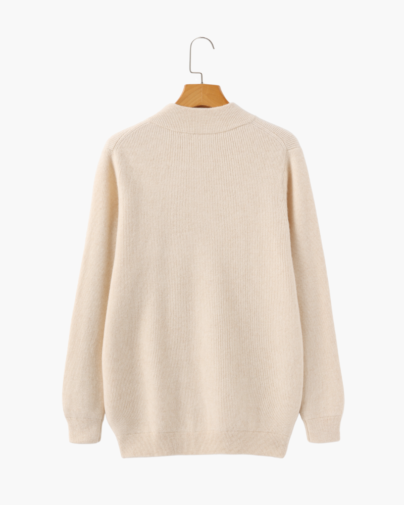 100% Cashmere Zip Cardigan