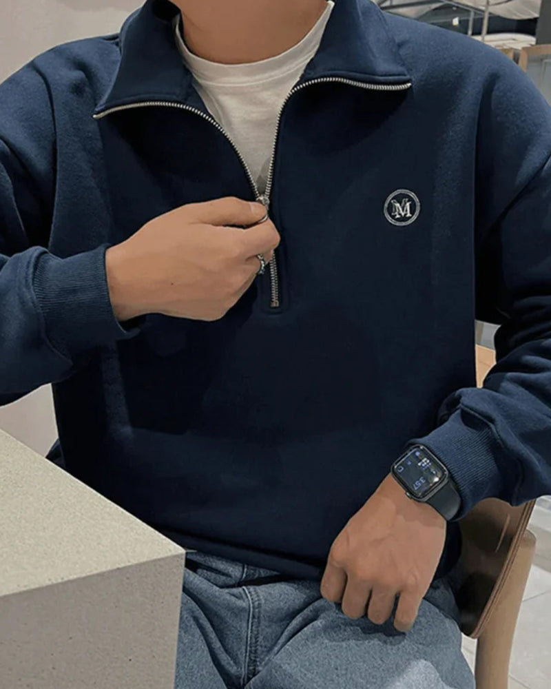 Miami Cotton Quarter Zip Sweatshirt