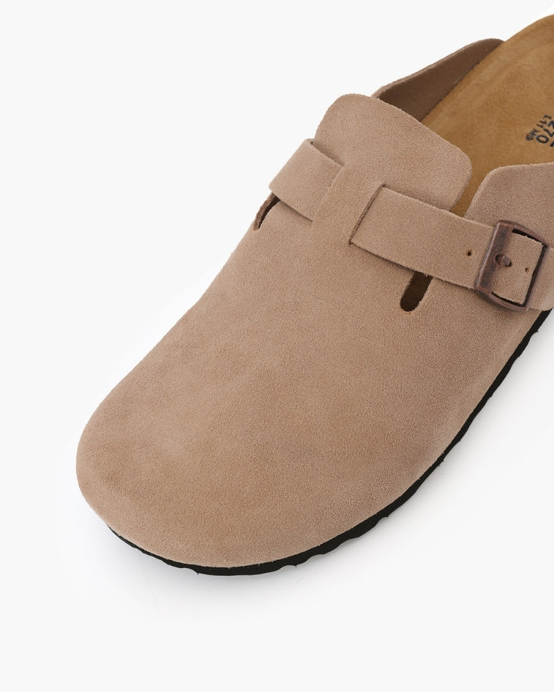 Belfaire Suede Clogs - Old Money