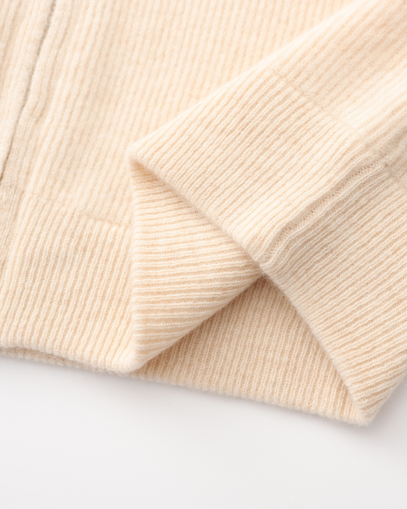 100% Cashmere Zip Cardigan