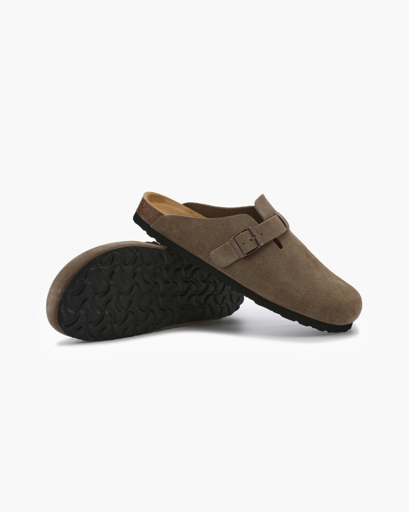Belfaire Suede Clogs - Old Money