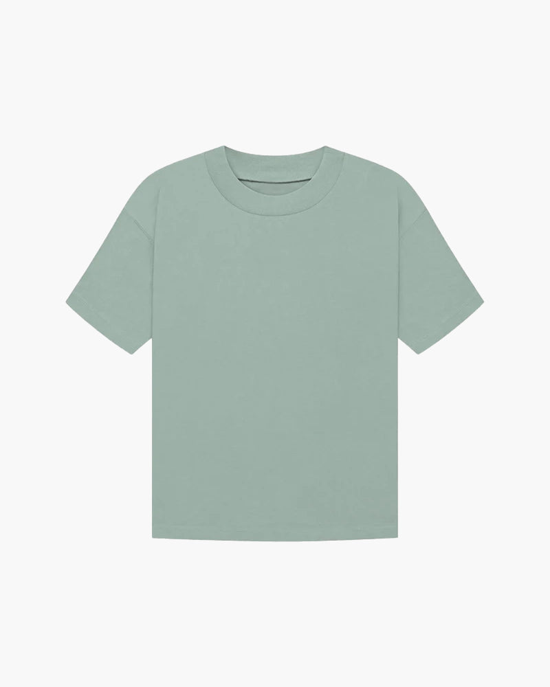 Refined Solid Cotton T-Shirt