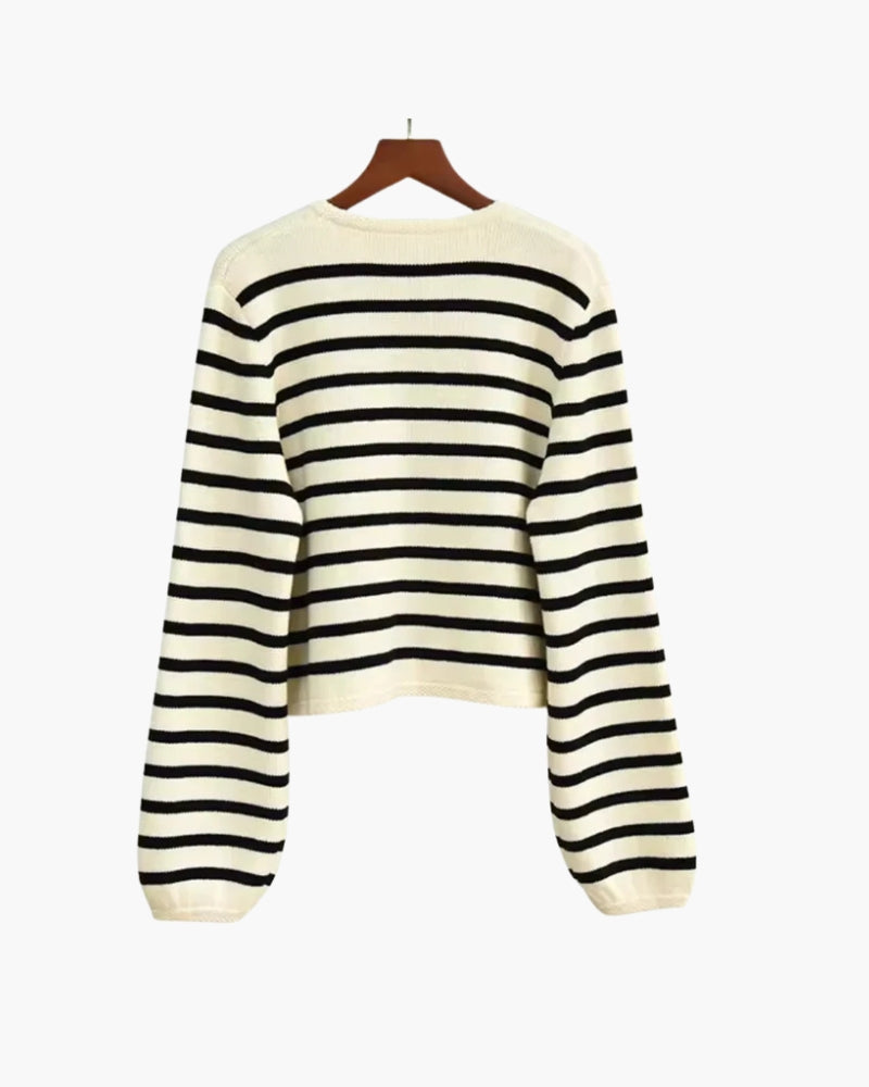Premium Cashmere Striped Wool Vest