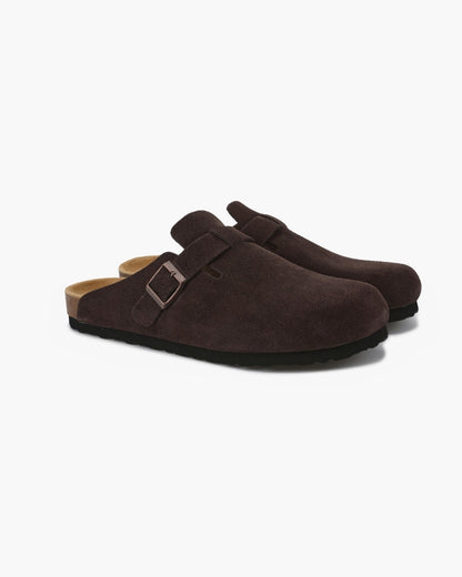 Belfaire Suede Clogs - Old Money