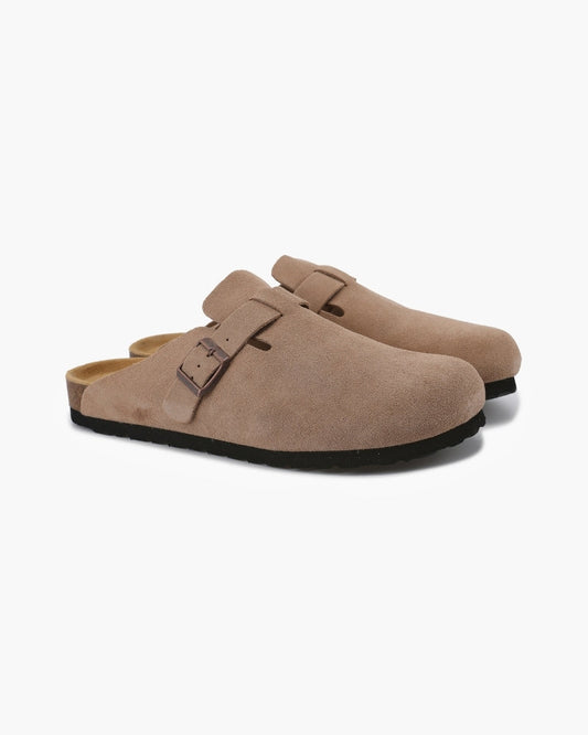 Belfaire Suede Clogs - Old Money