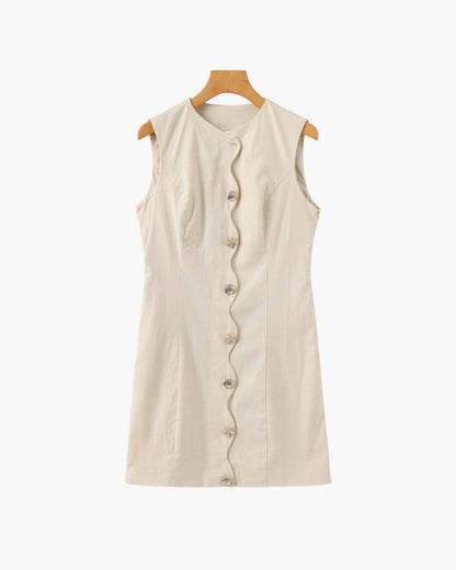 Shellie Button Dress