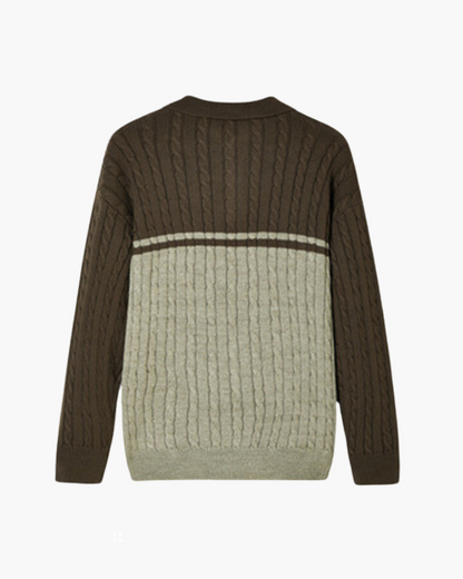 Premium Wool Half Zip Knit Sweater