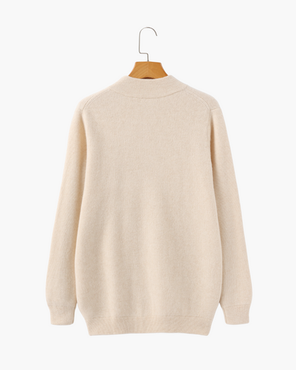 100% Cashmere Zip Cardigan
