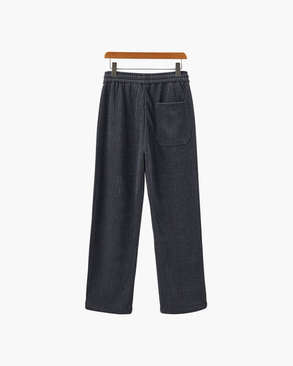 Roman Ribbed Knit Drawstring Pantalon