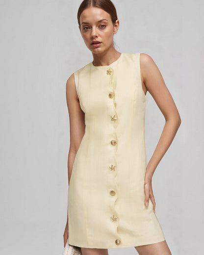 Shellie Button Dress