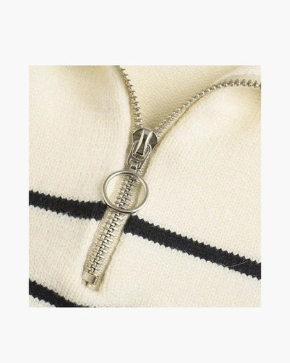 Chic Knit Striped Sweater