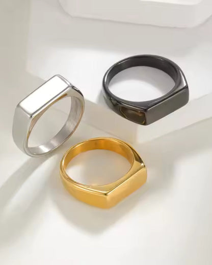 Axis Square Signet Ring