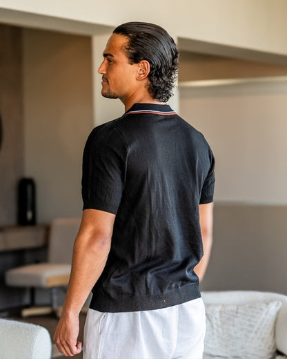 Ashford Ribbed Knit Polo